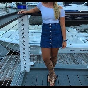 Denim Jean Skirt  by Divided